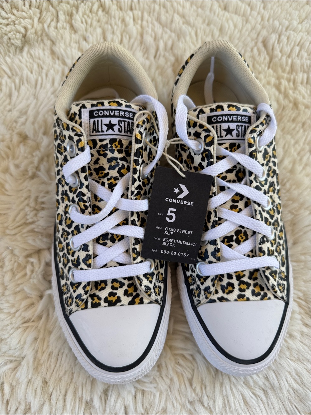Converse Kids Leopard Print All Star Sneakers Unisex WO’s 7 Men’s 5